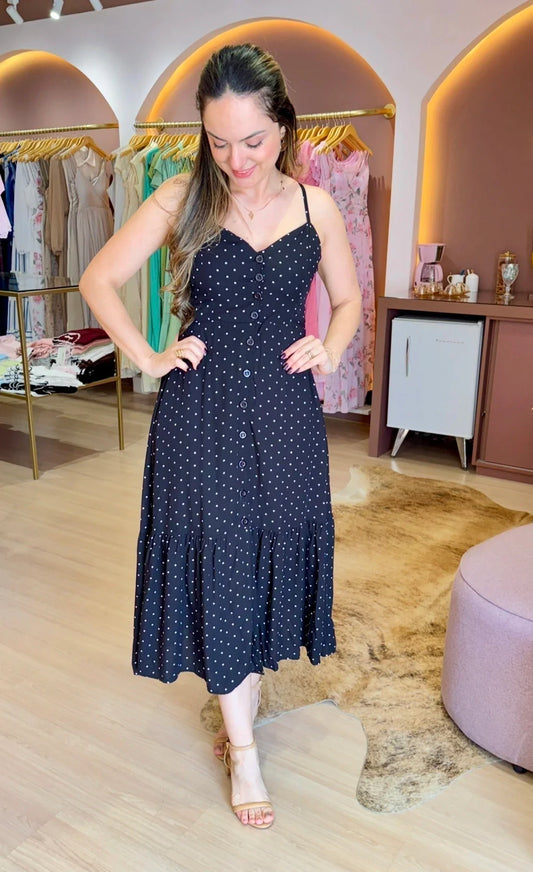 Vestido Poa Midi