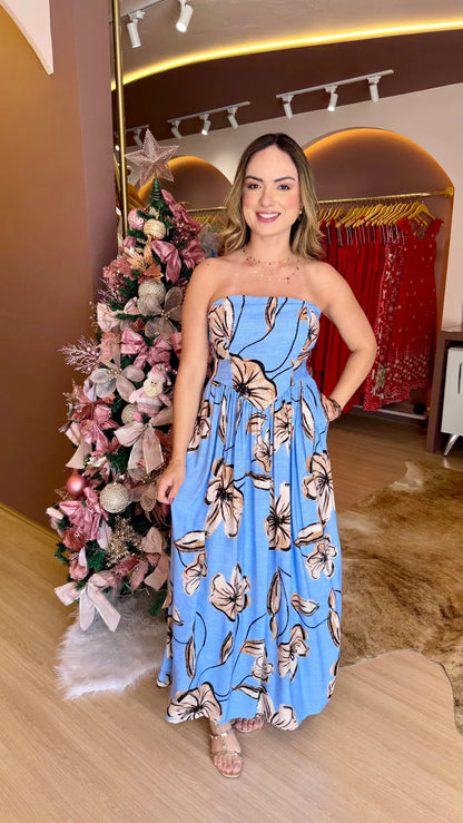 Vestido tomara que caia