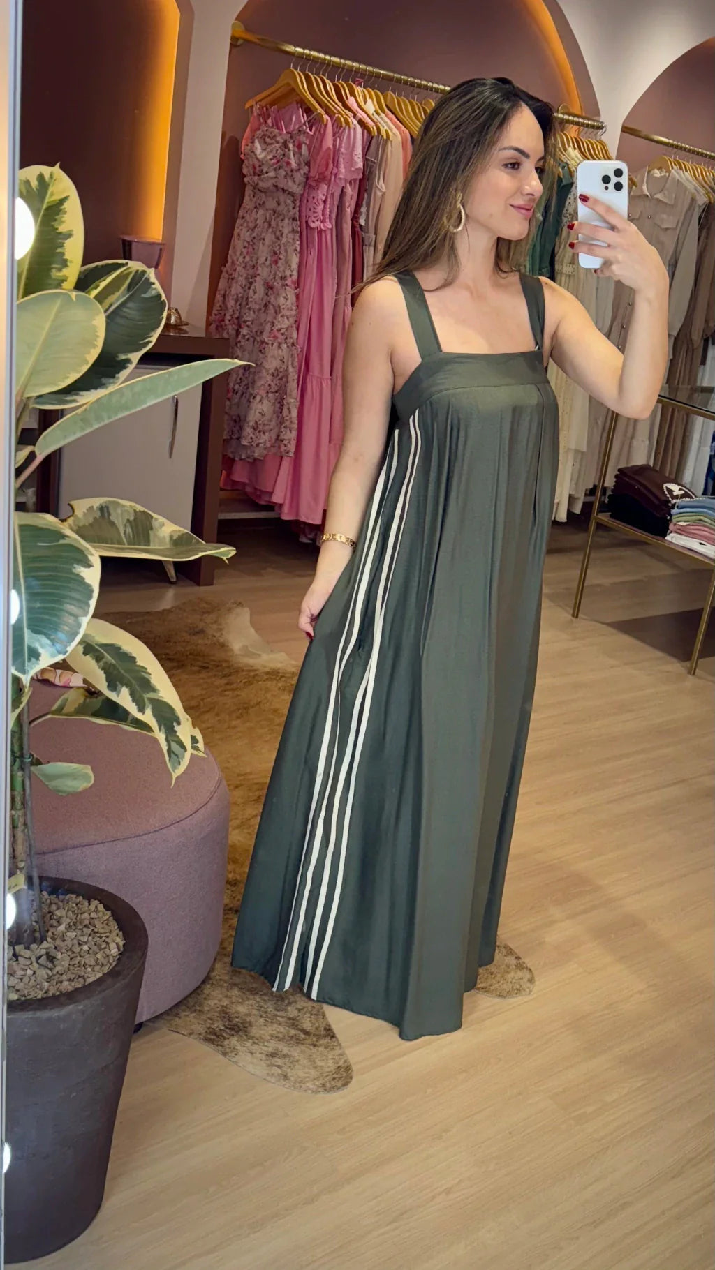 Vestido confort alça